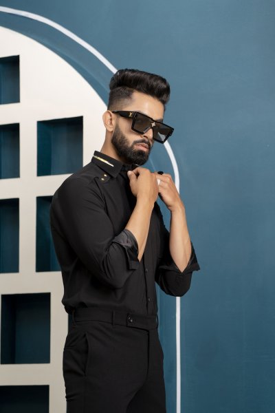 Black Stud Shirt