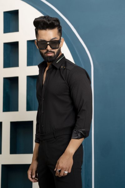 Black Stud Shirt