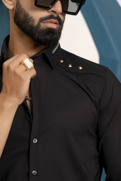 Black Stud Shirt