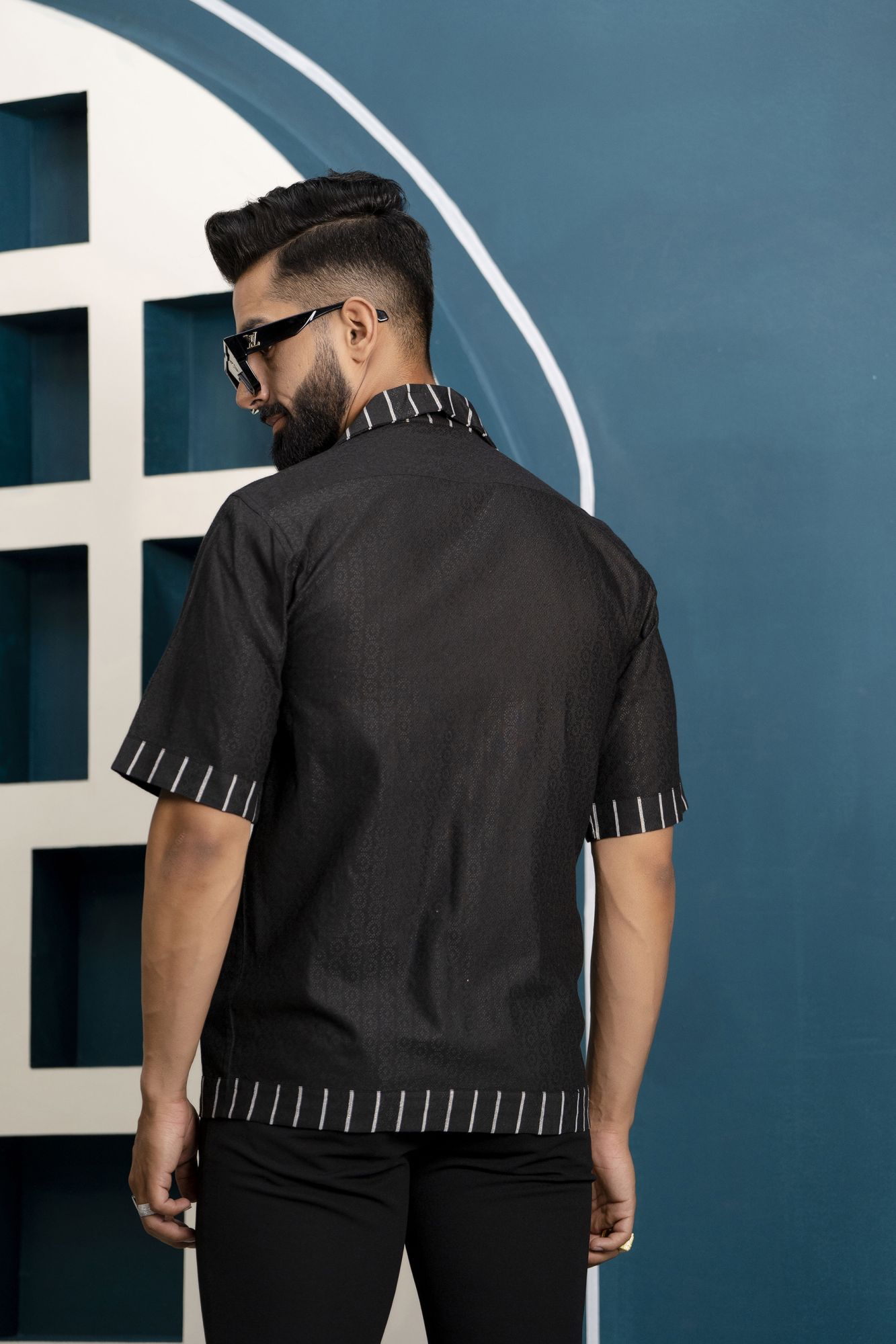 Fringed Black Shirt