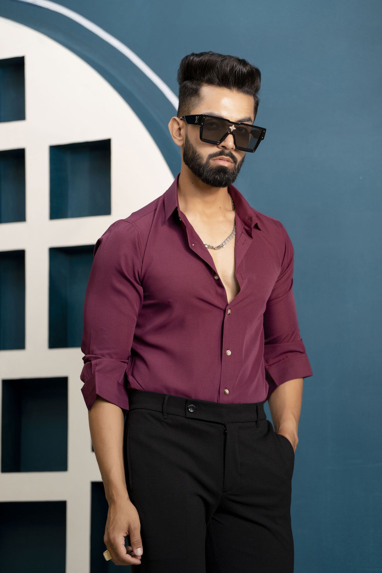 Flowing Wine Shirt