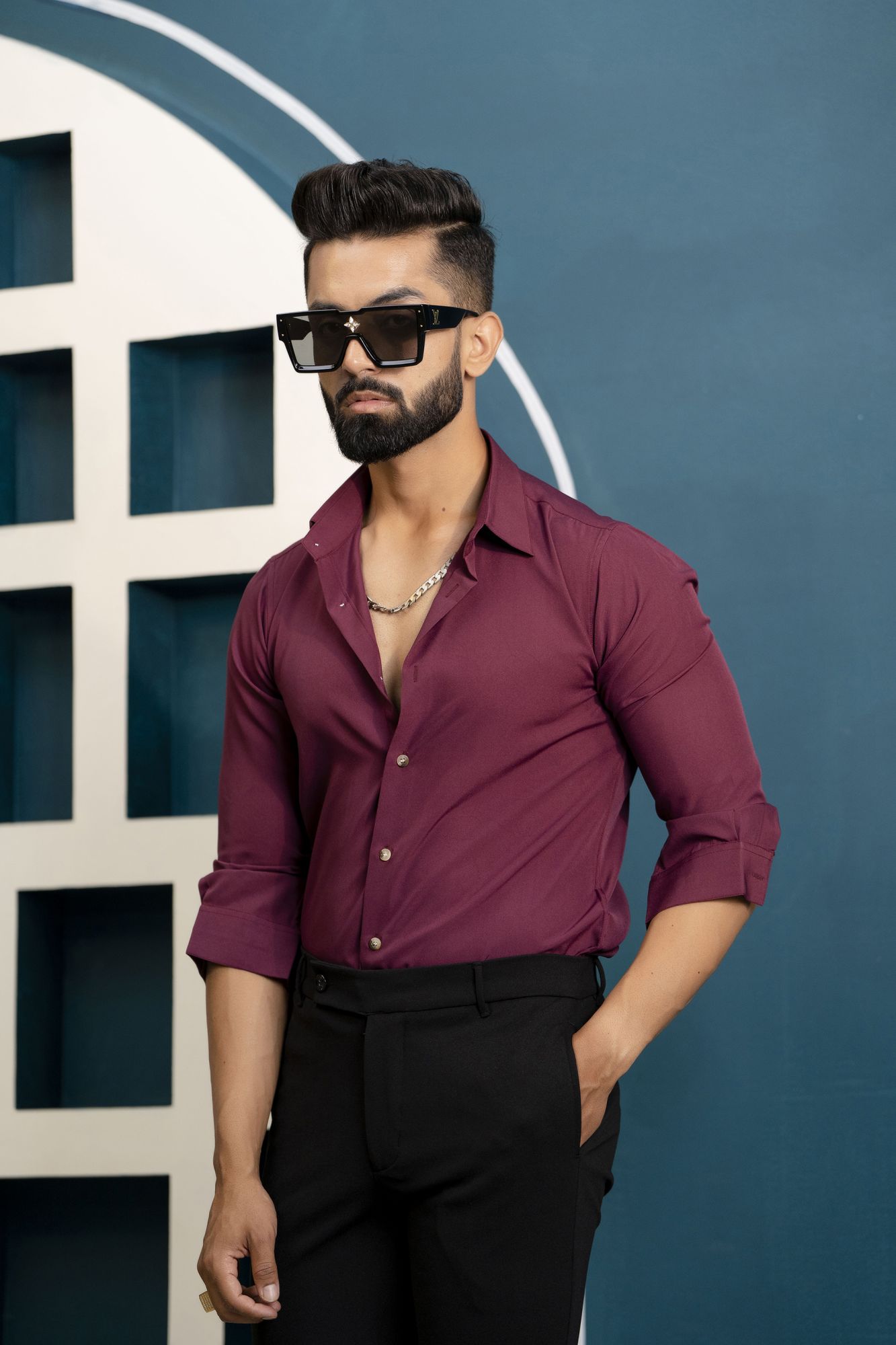 Flowing Wine Shirt