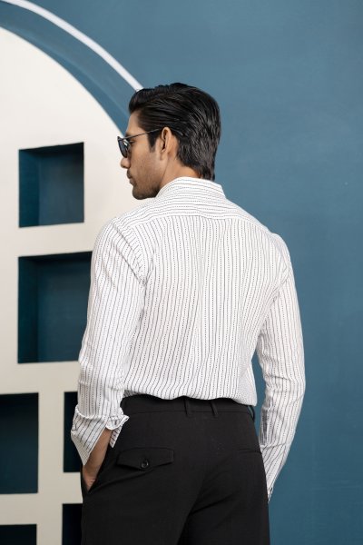 Textured Striped Shirt