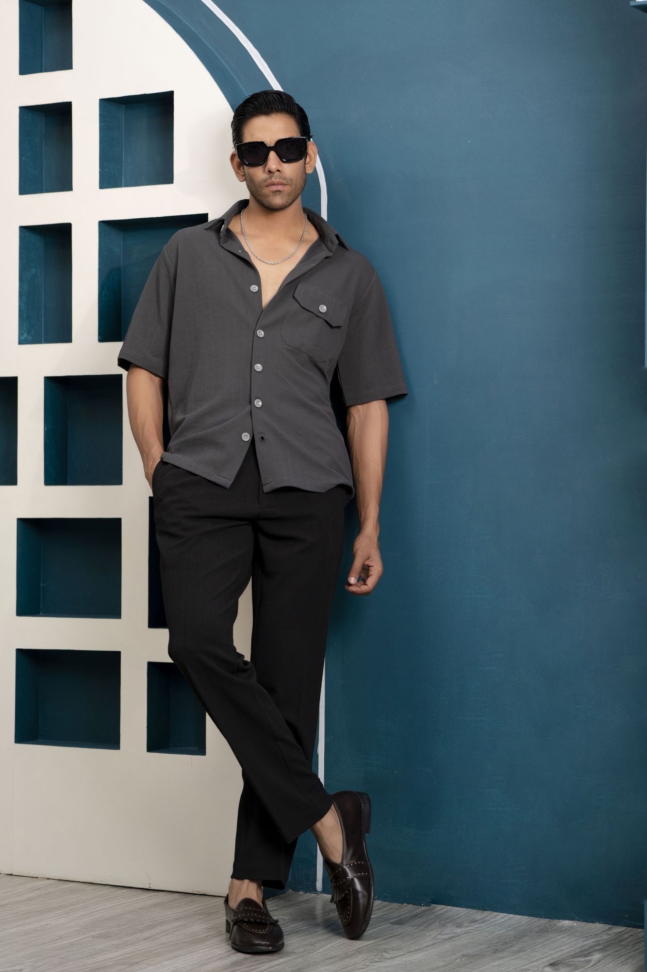 GenZ Shirt In Dark Grey