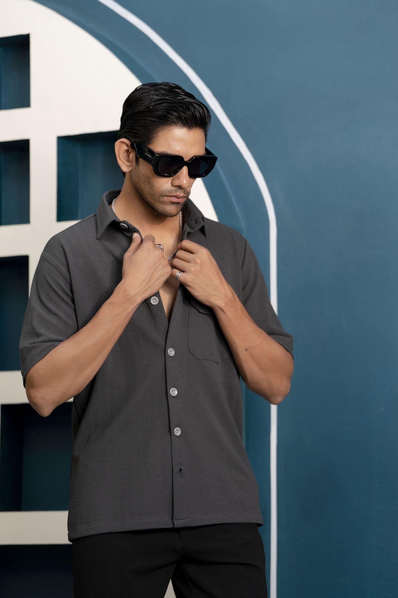 GenZ Shirt In Dark Grey