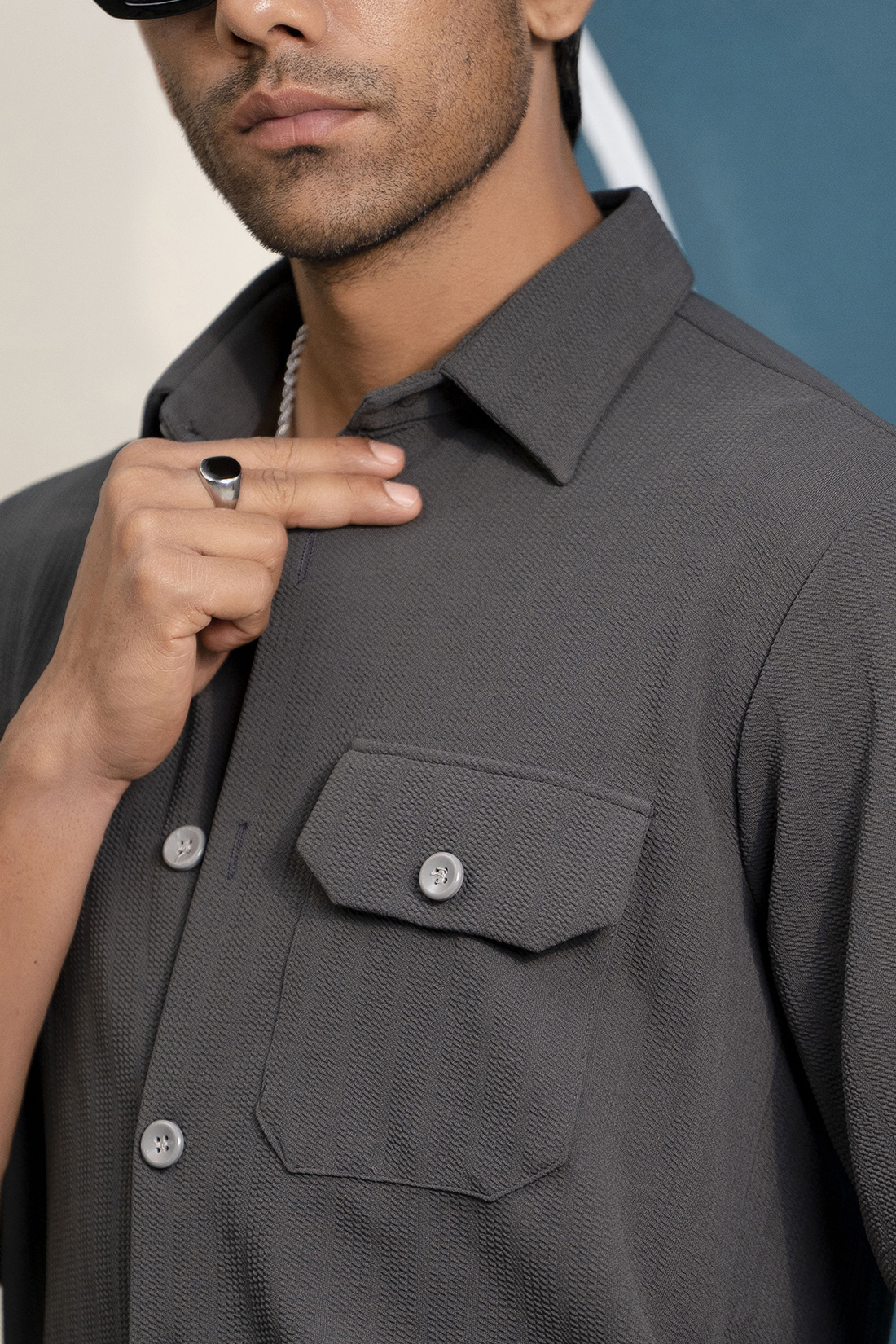 GenZ Shirt In Dark Grey