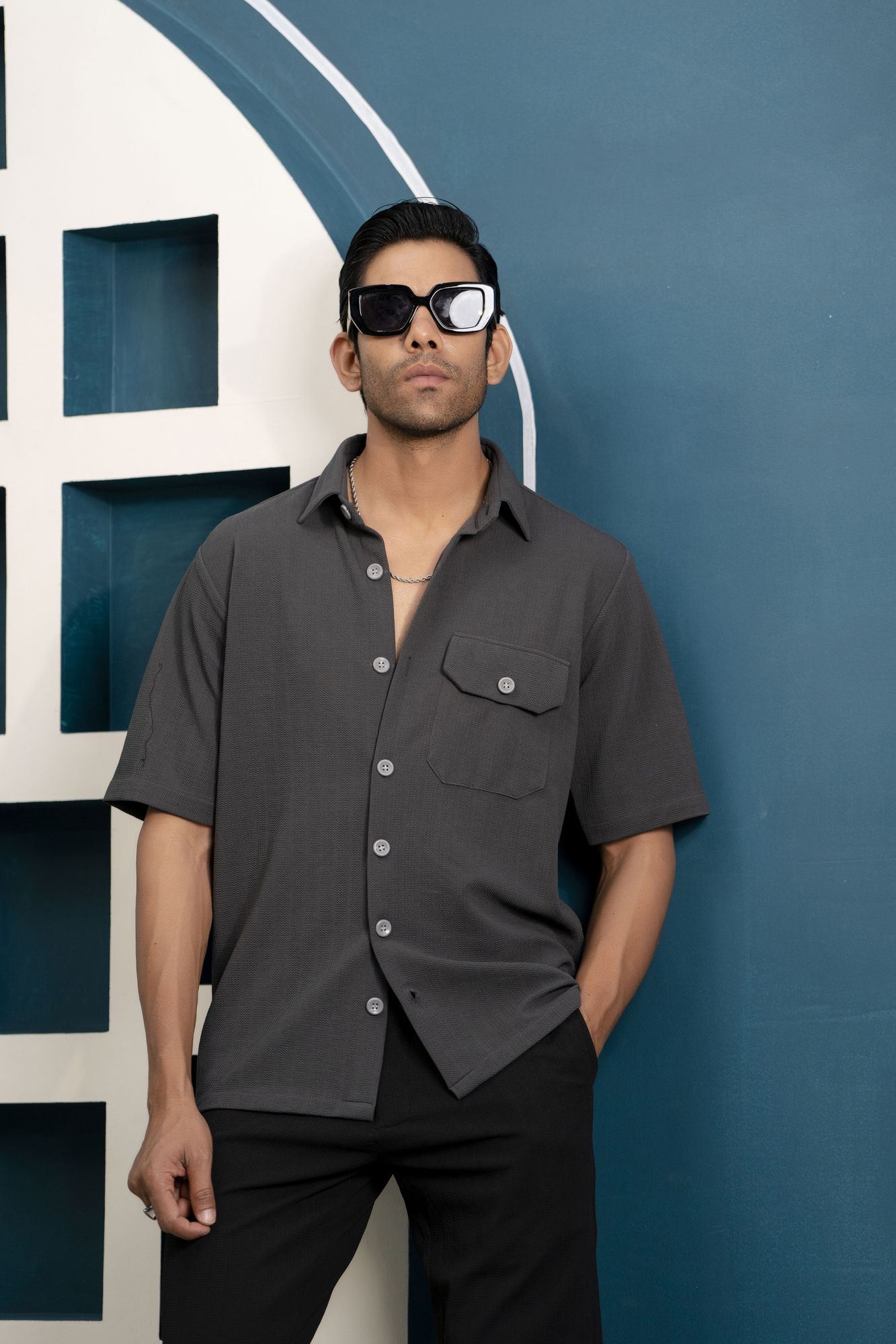 GenZ Shirt In Dark Grey