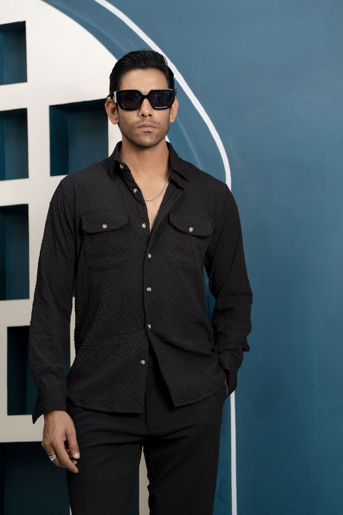 Bubble Shirt In Black