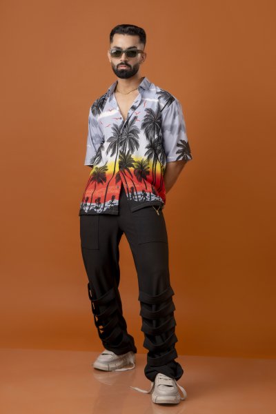 Printed Flowing Shirt