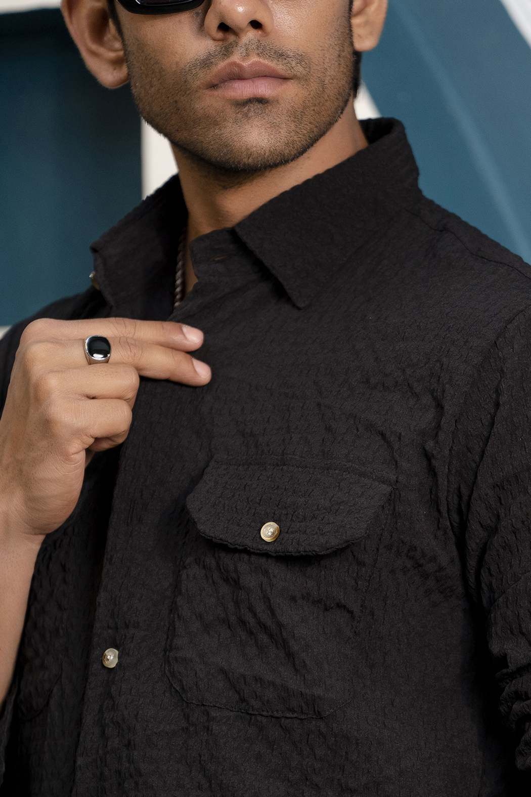 Bubble Shirt In Black