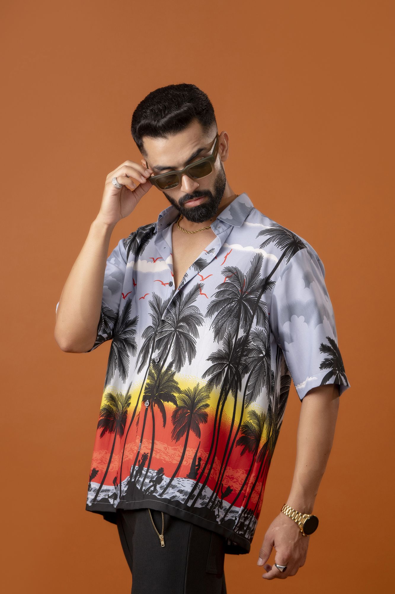 Printed Flowing Shirt