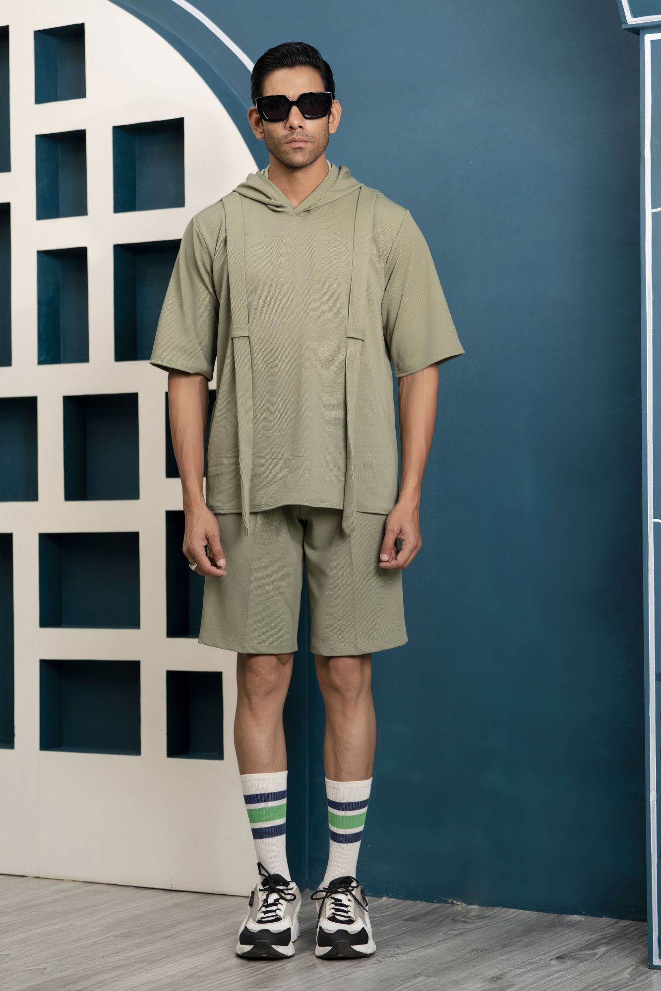 Off Green Summer Suit