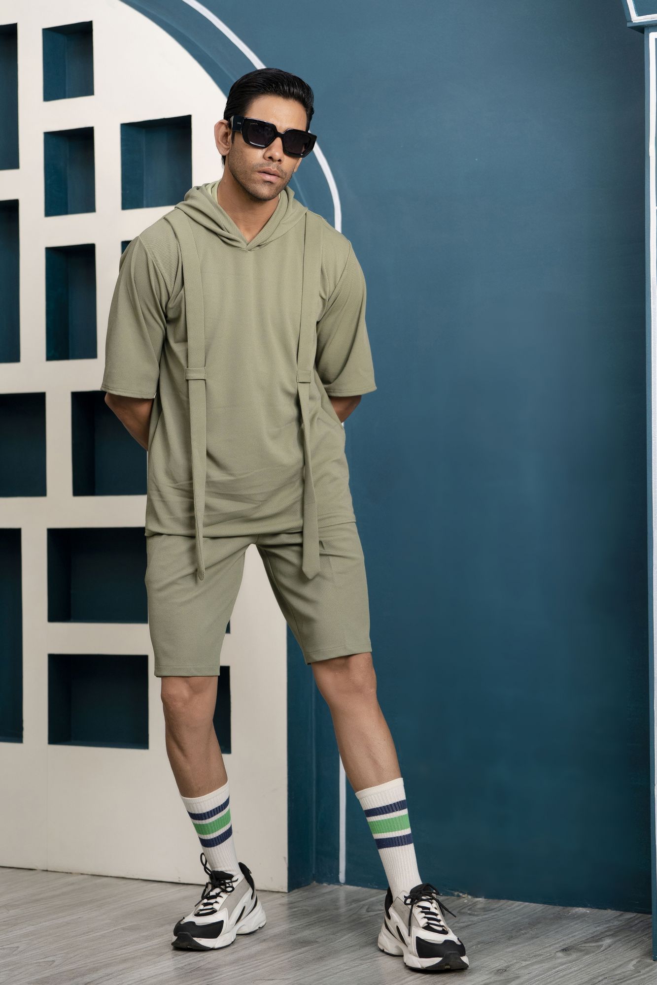 Off Green Summer Suit