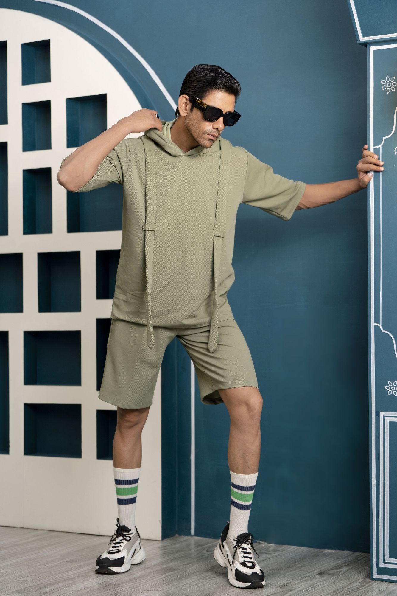 Off Green Summer Suit