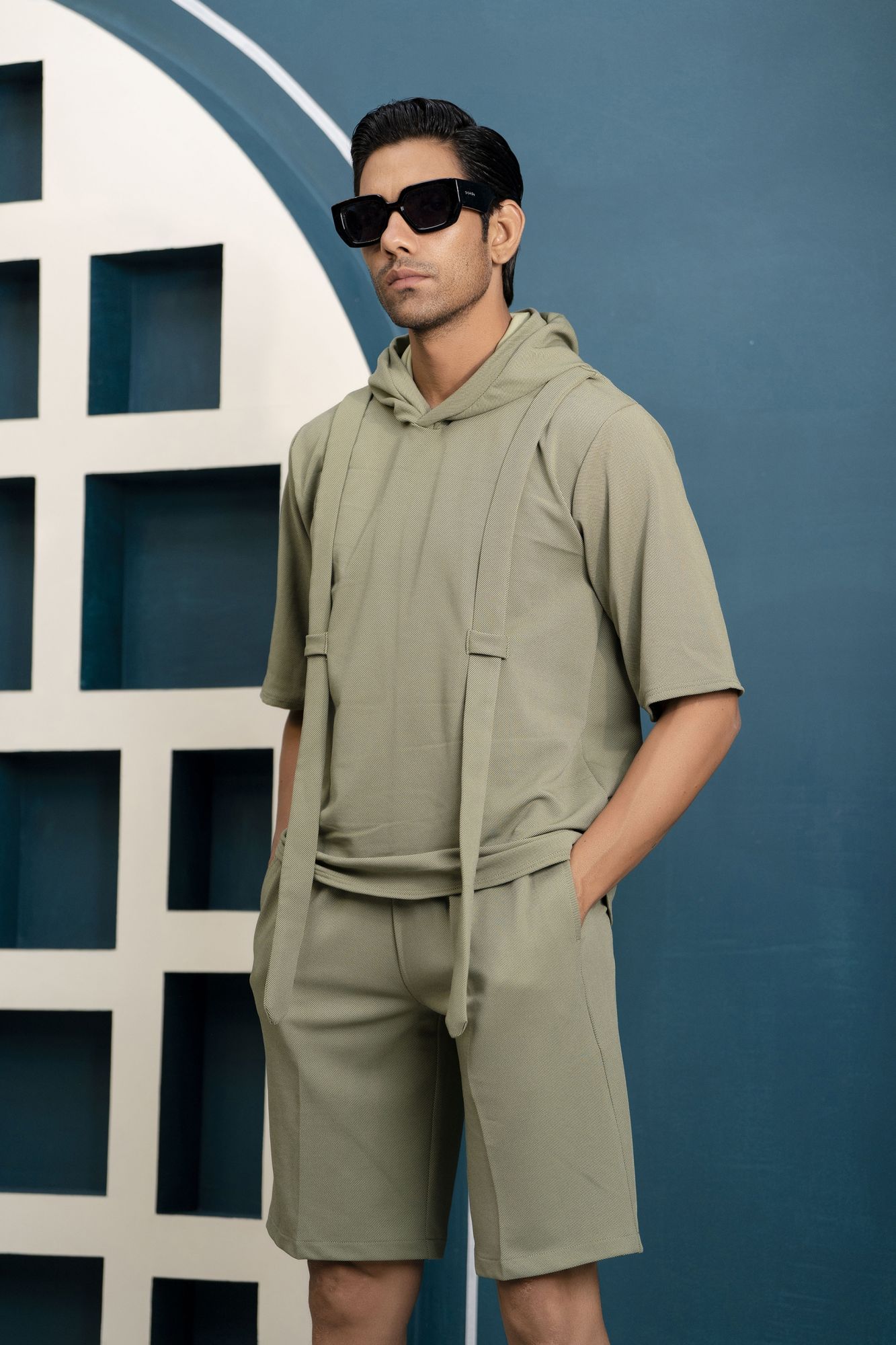 Off Green Summer Suit