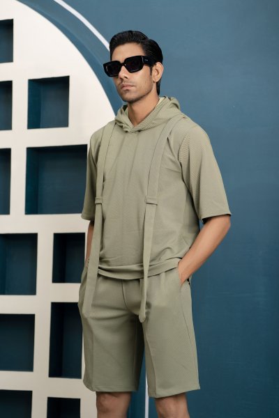 Off Green Summer Suit