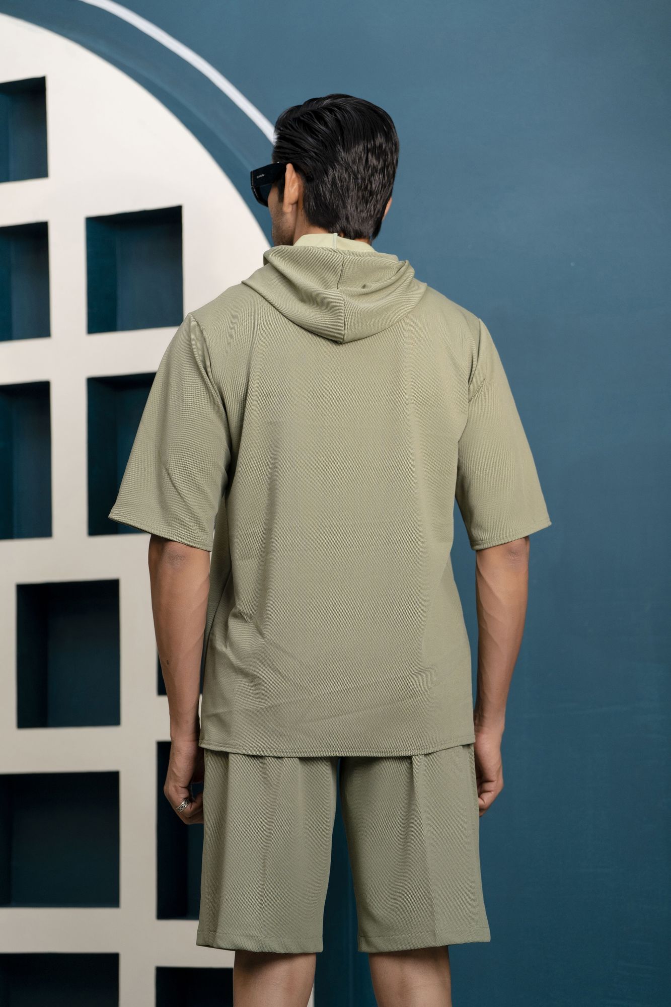 Off Green Summer Suit