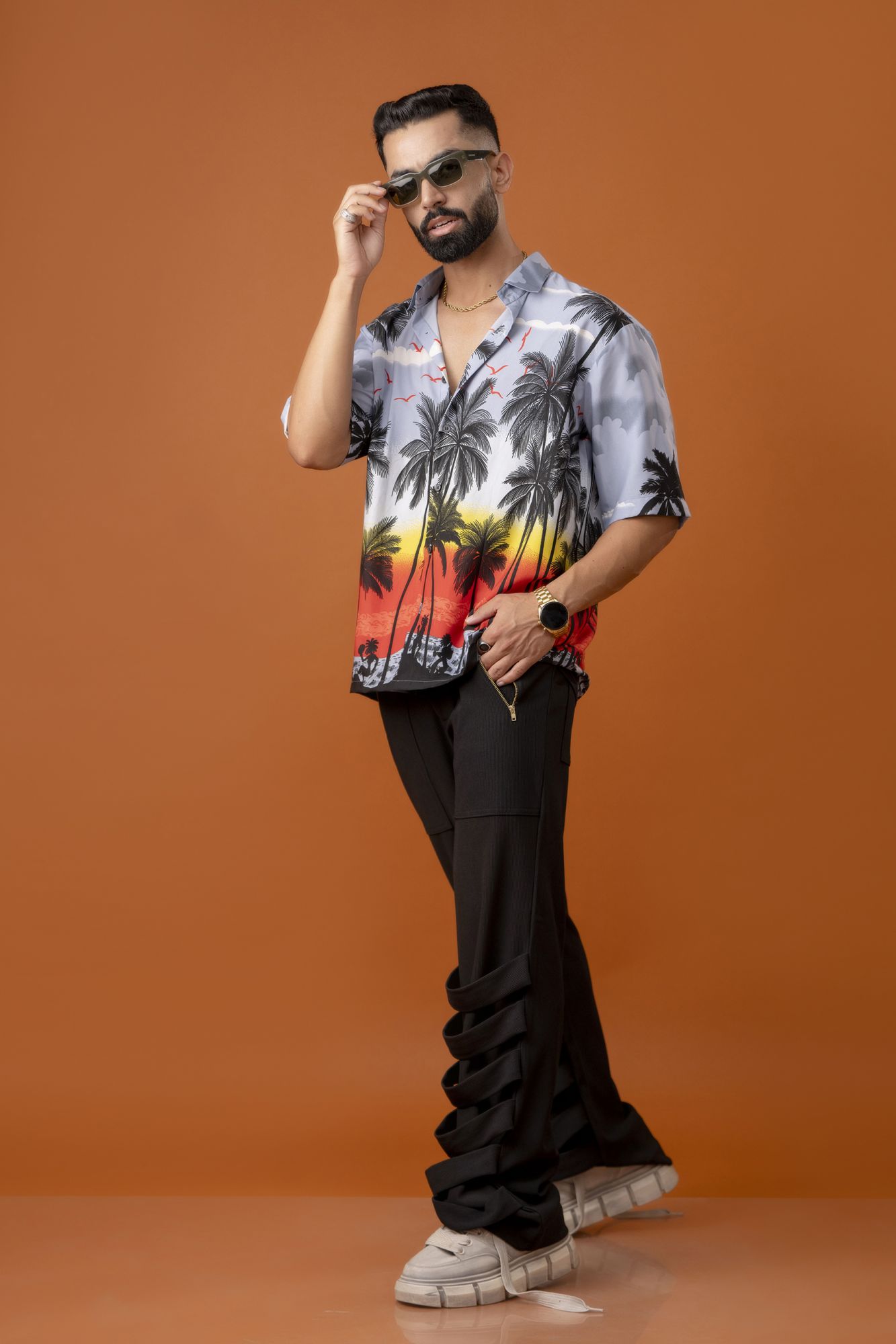 Printed Flowing Shirt