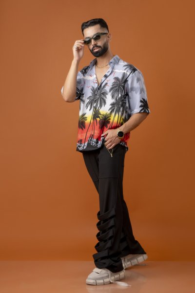 Printed Flowing Shirt