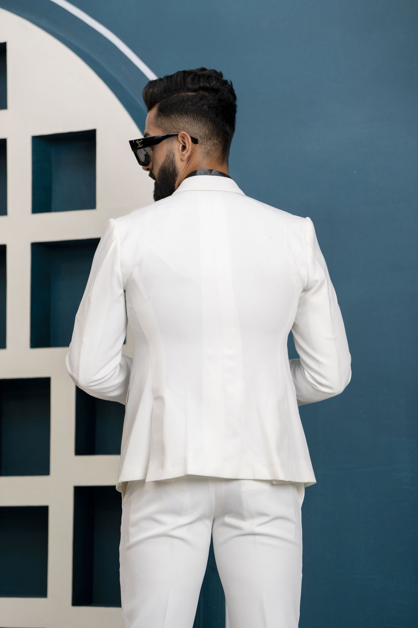 White Stud Blazer