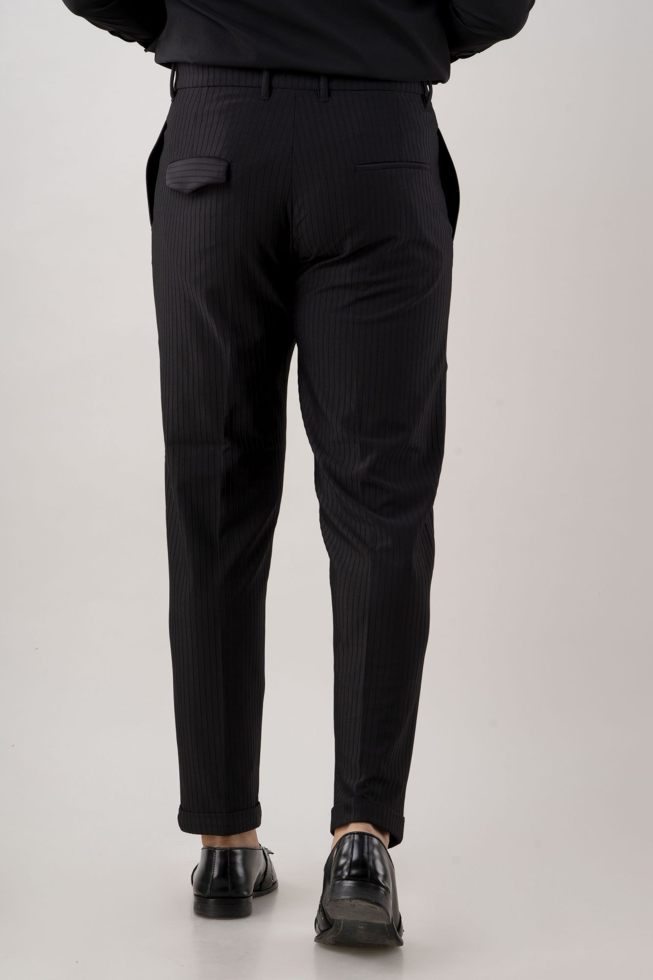 Striped Black Pants