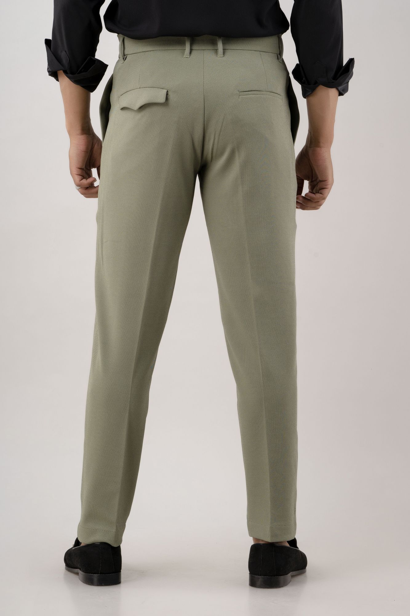 Textured Olive Pants