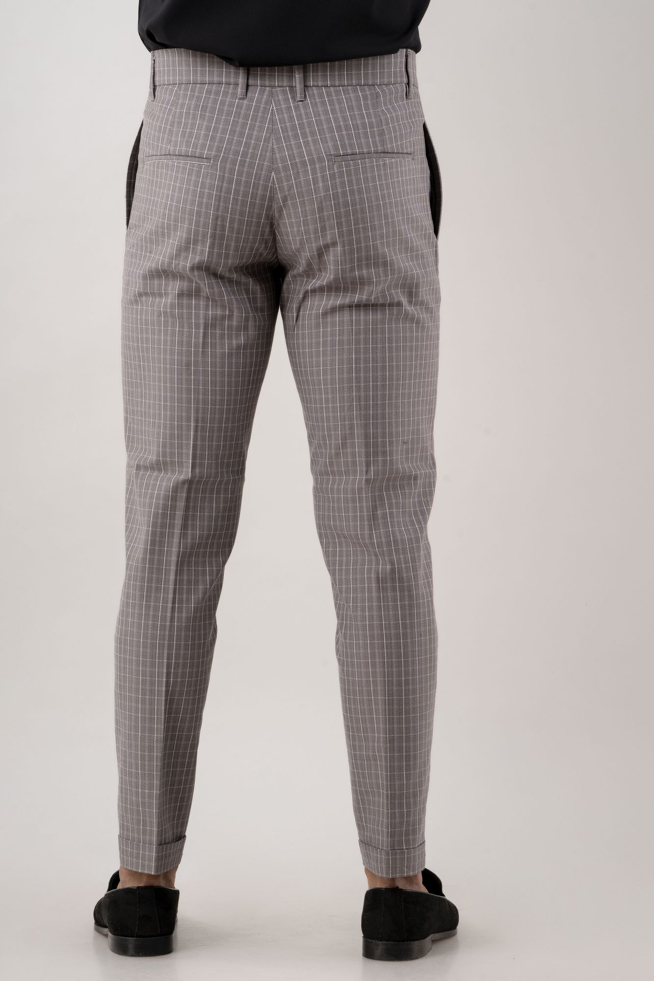 Tailored Fit Pants In Checks