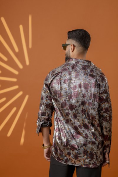 Foil Lycra Baggy Shirt