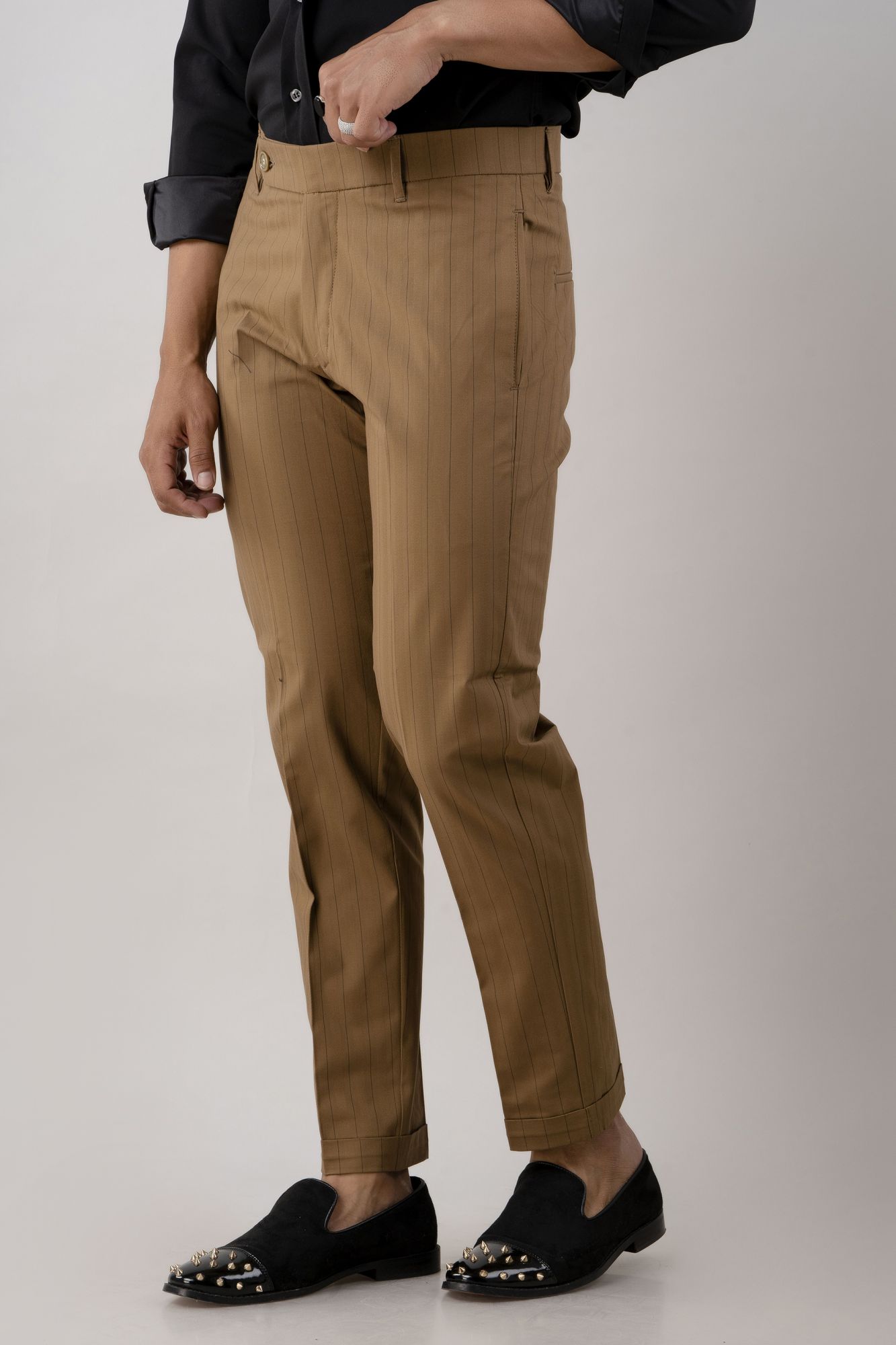 Striped Pants In Brown