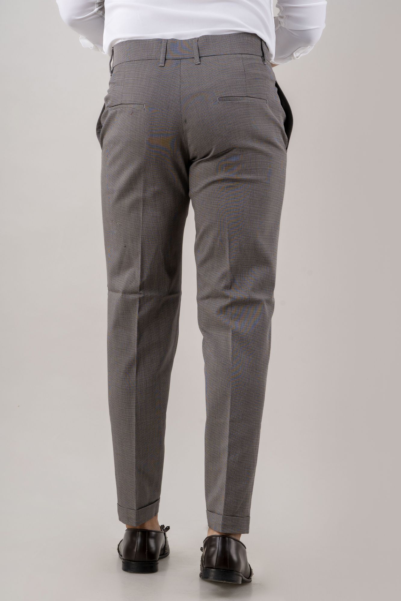 Textured Pants In Grey