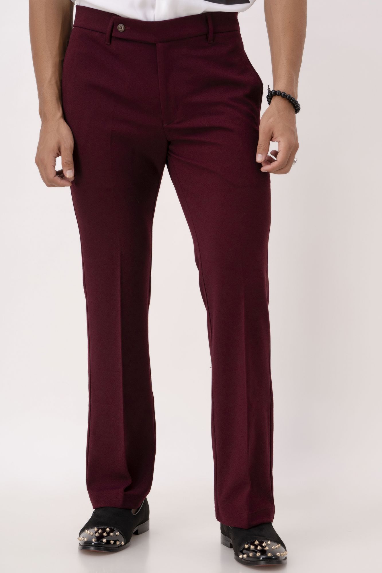 Bootcut Pants In Wine