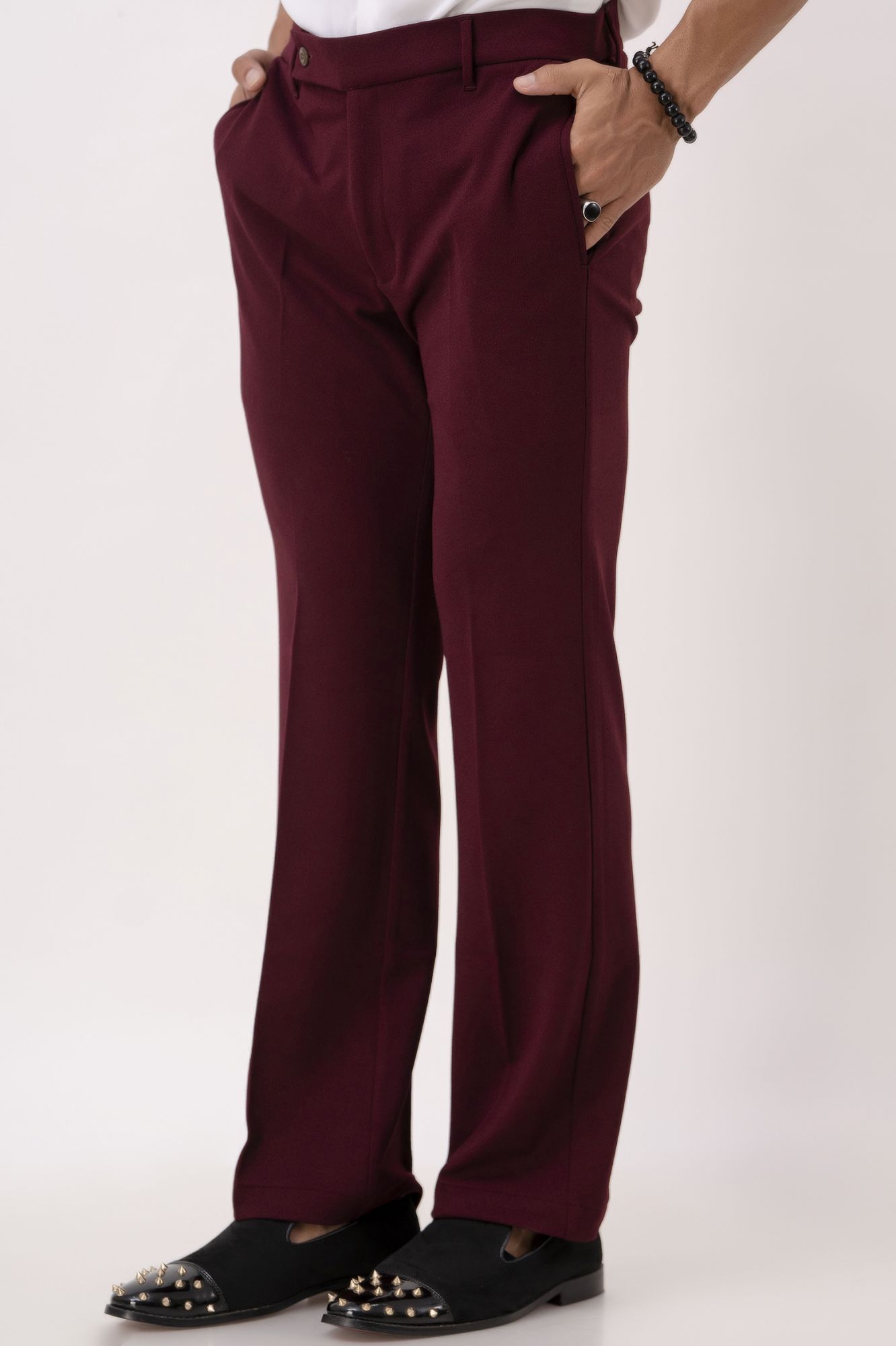 Bootcut Pants In Wine