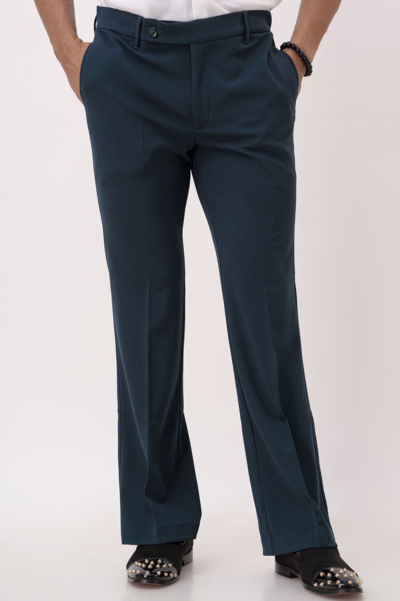 Bootcut Pants In Bottle Green