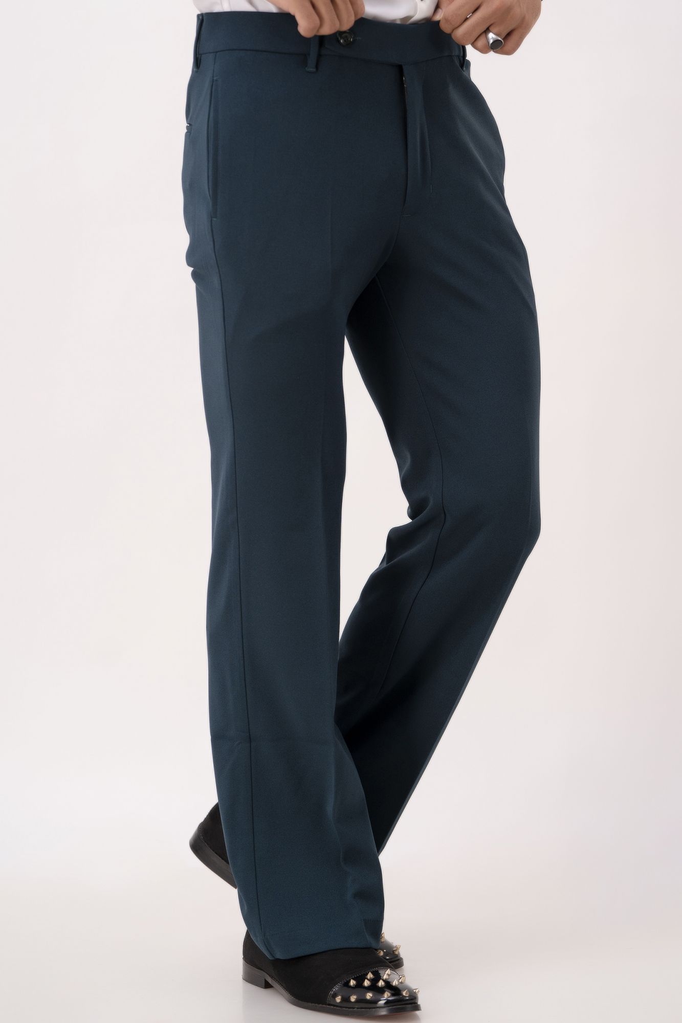 Bootcut Pants In Bottle Green