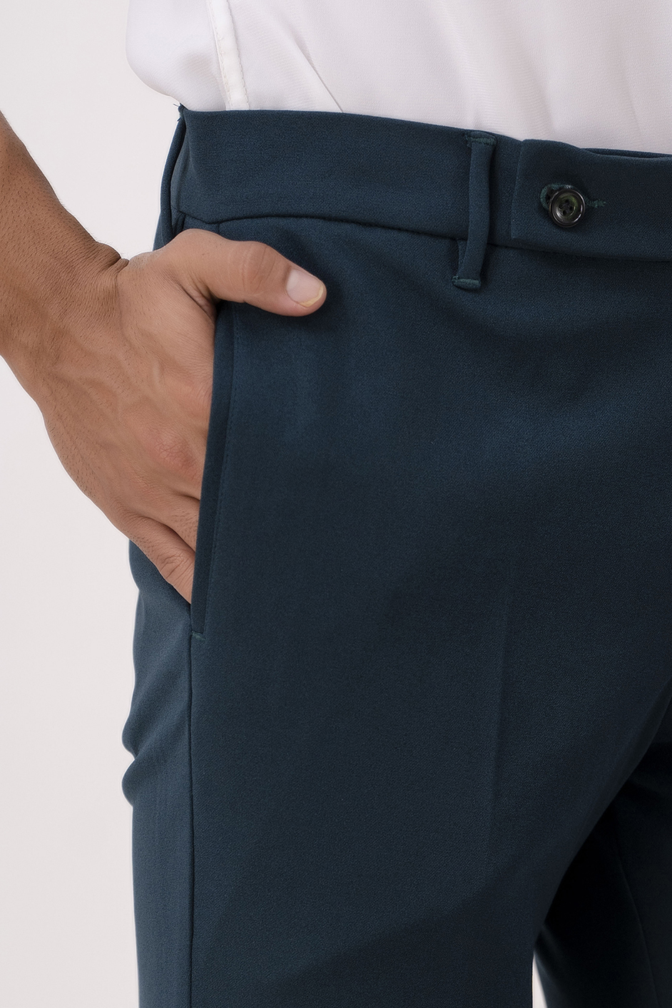 Bootcut Pants In Bottle Green