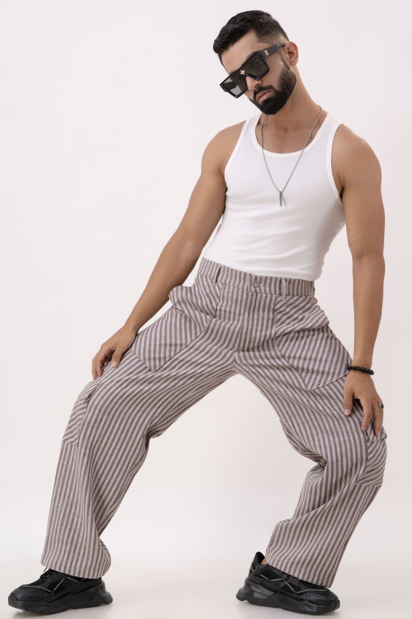 Striped Balloon Pants