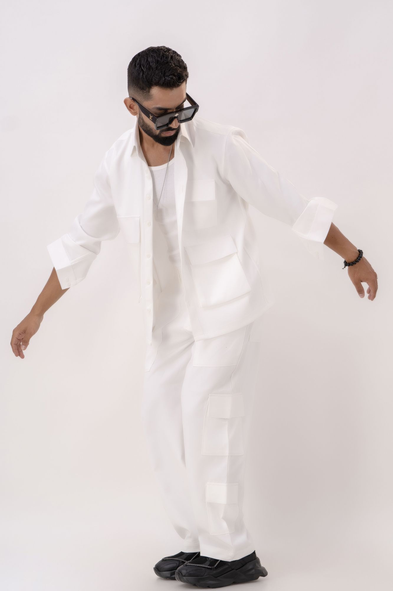 White Banana Shacket