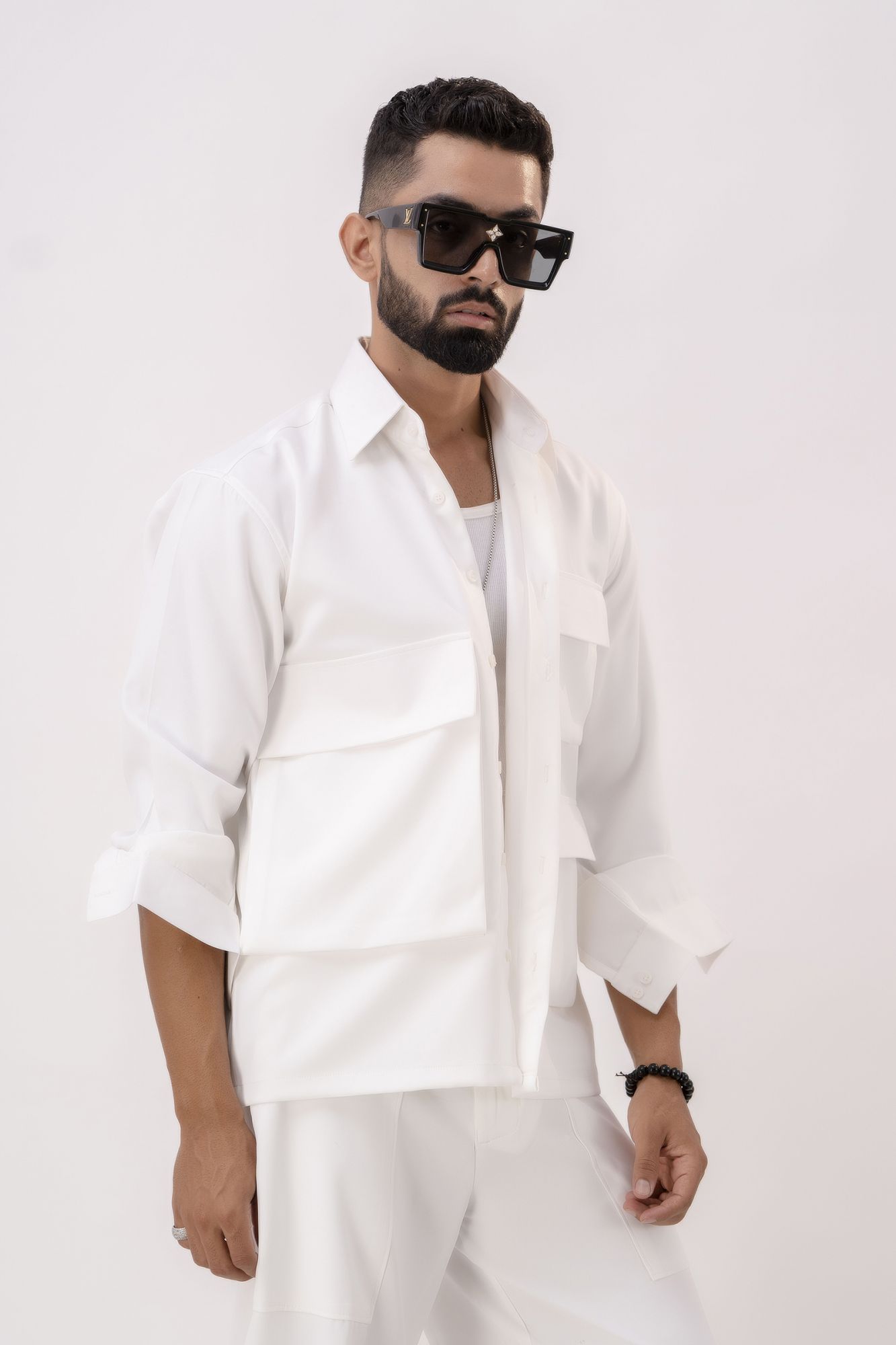 White Banana Shacket