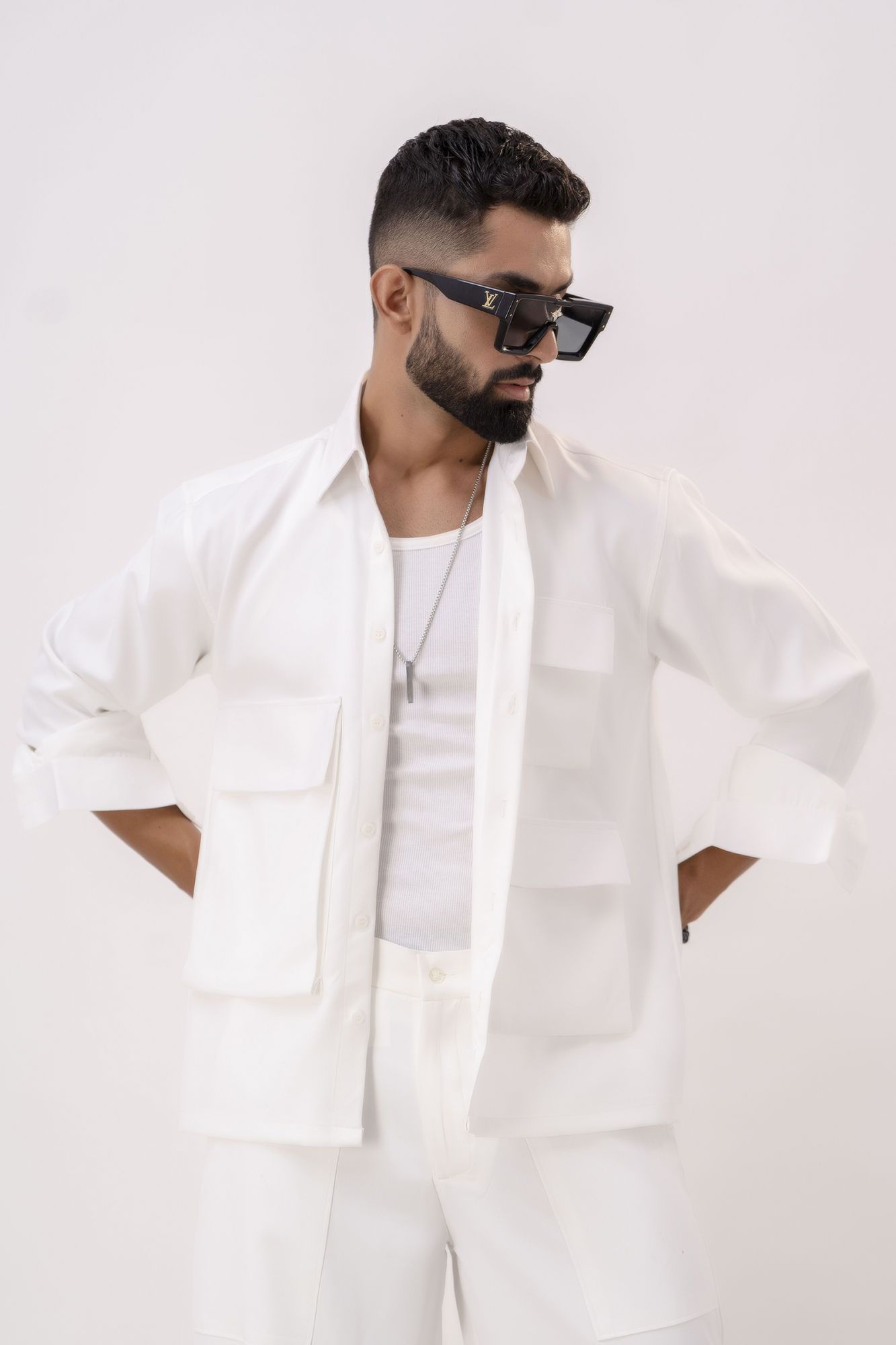 White Banana Shacket