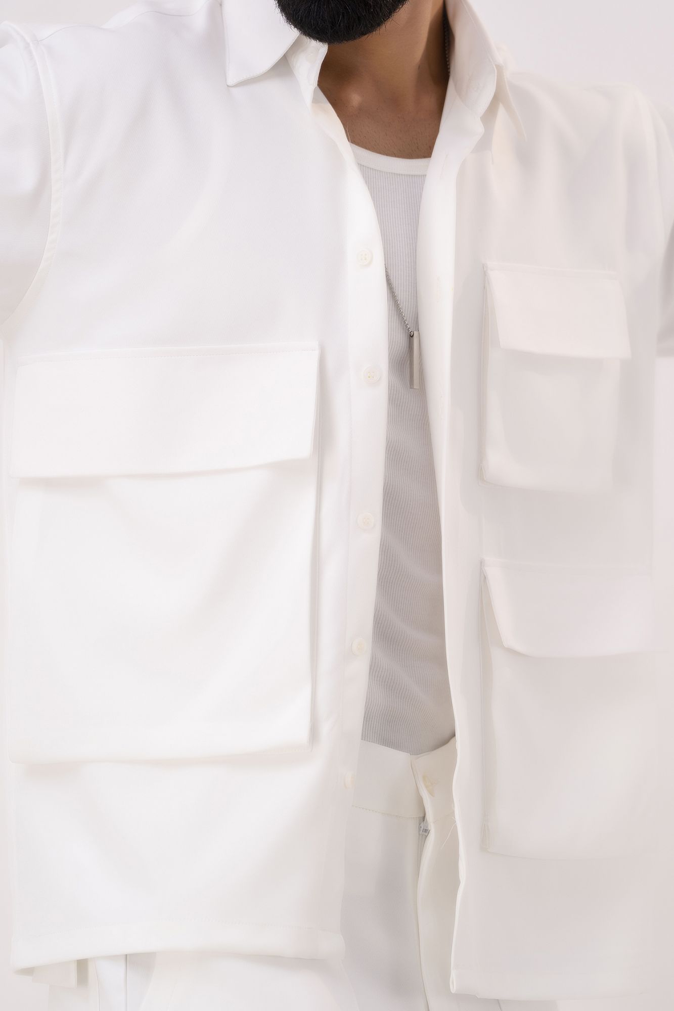 White Banana Shacket