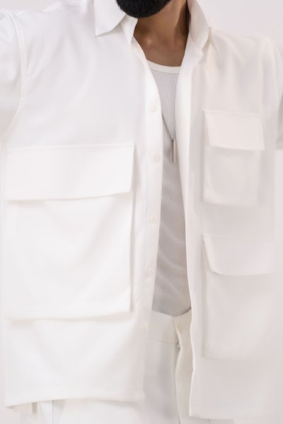 White Banana Shacket