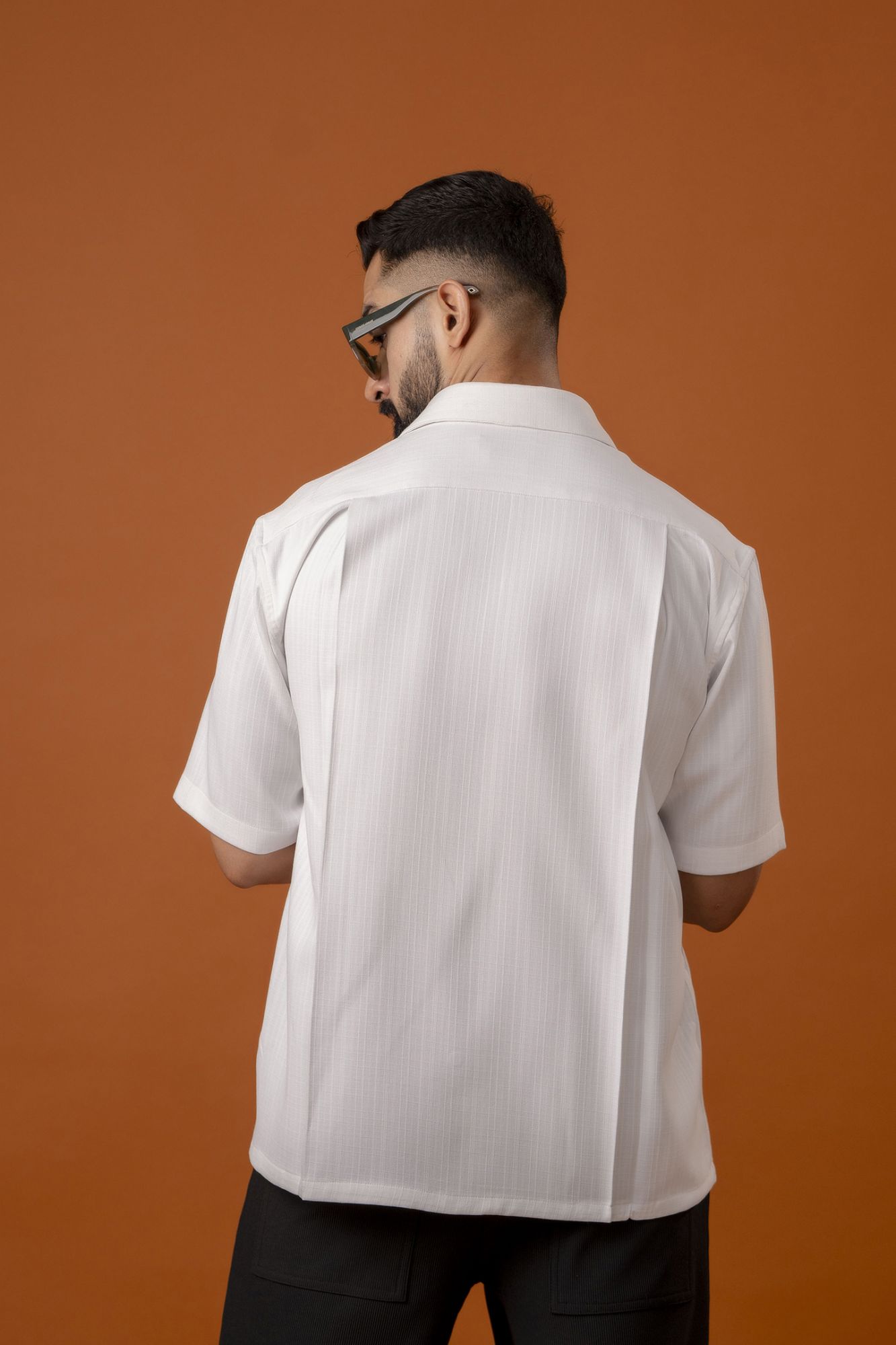 Malai Linen Baggy Shirt In White