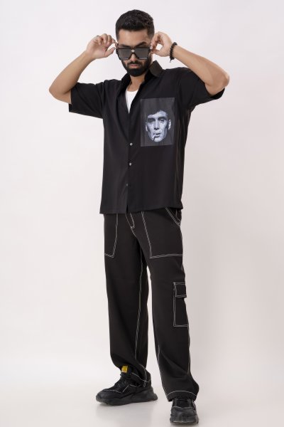 Thomas Shelby Oversized Shirt In Black