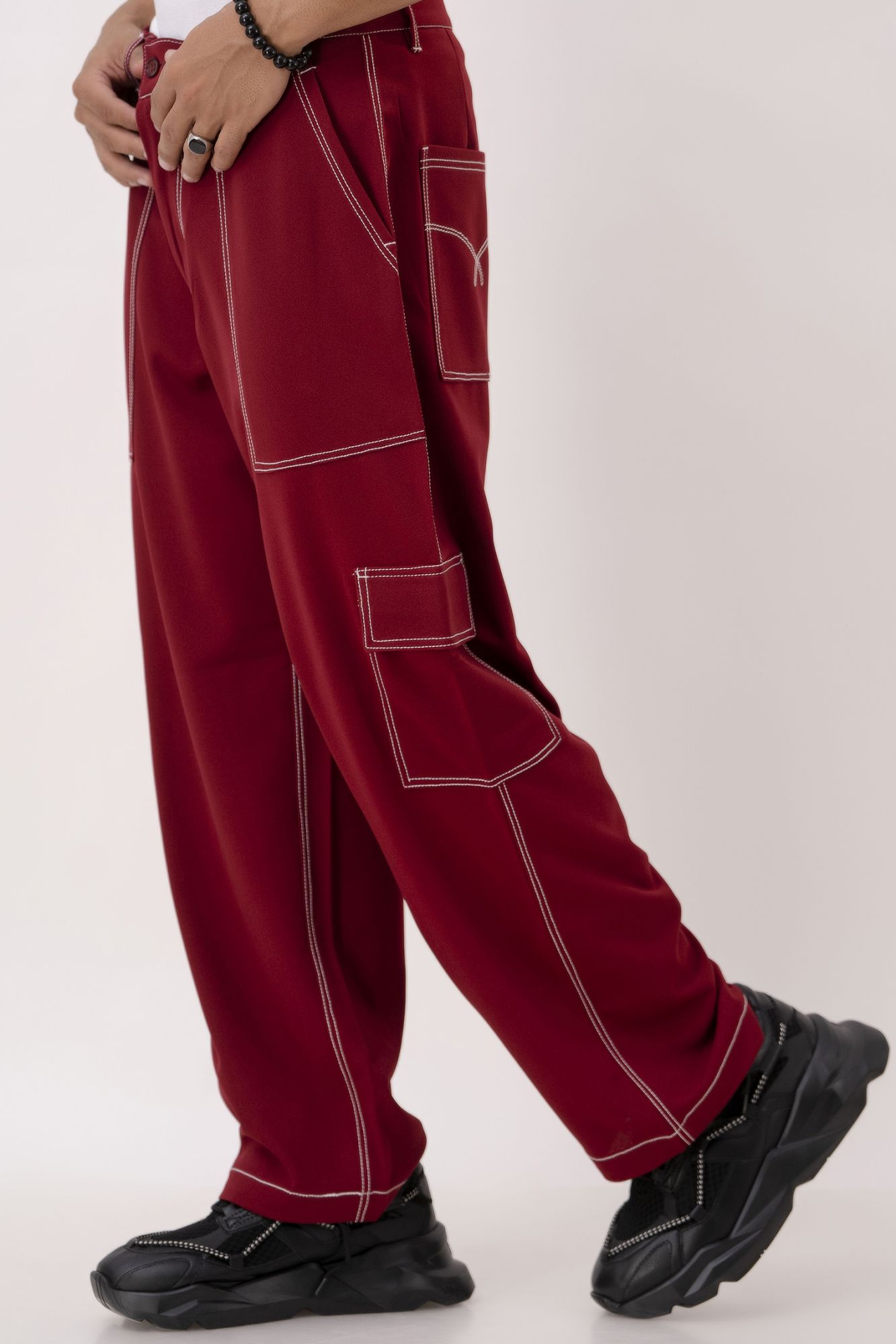Threaded Red Pants