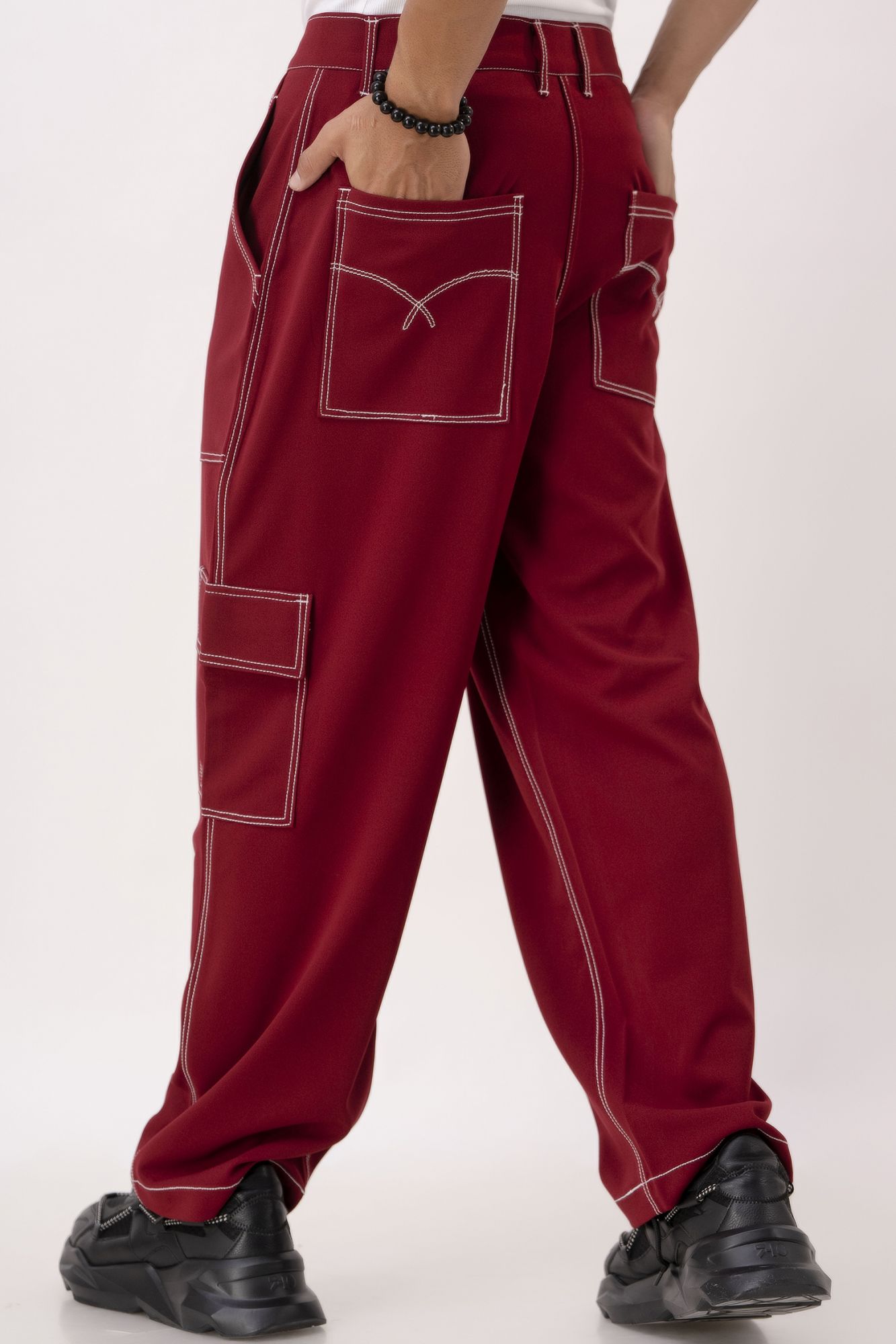 Threaded Red Pants