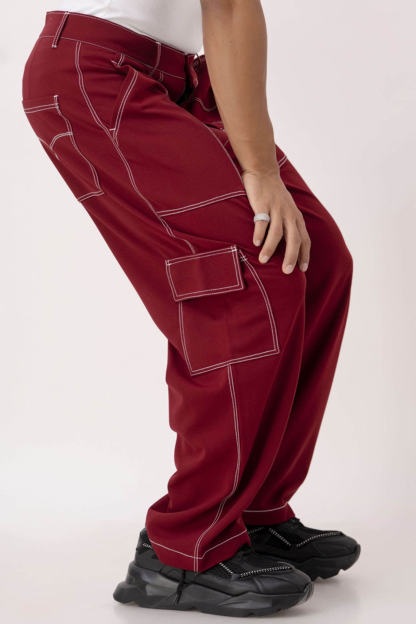 Threaded Red Pants