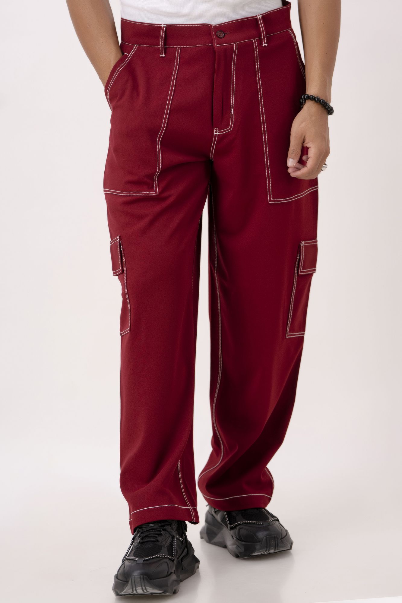 Threaded Red Pants