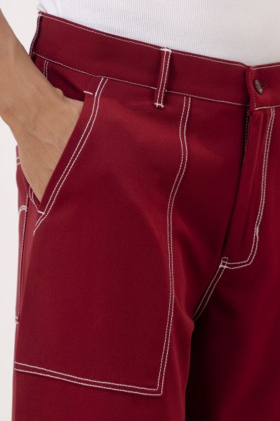 Threaded Red Pants