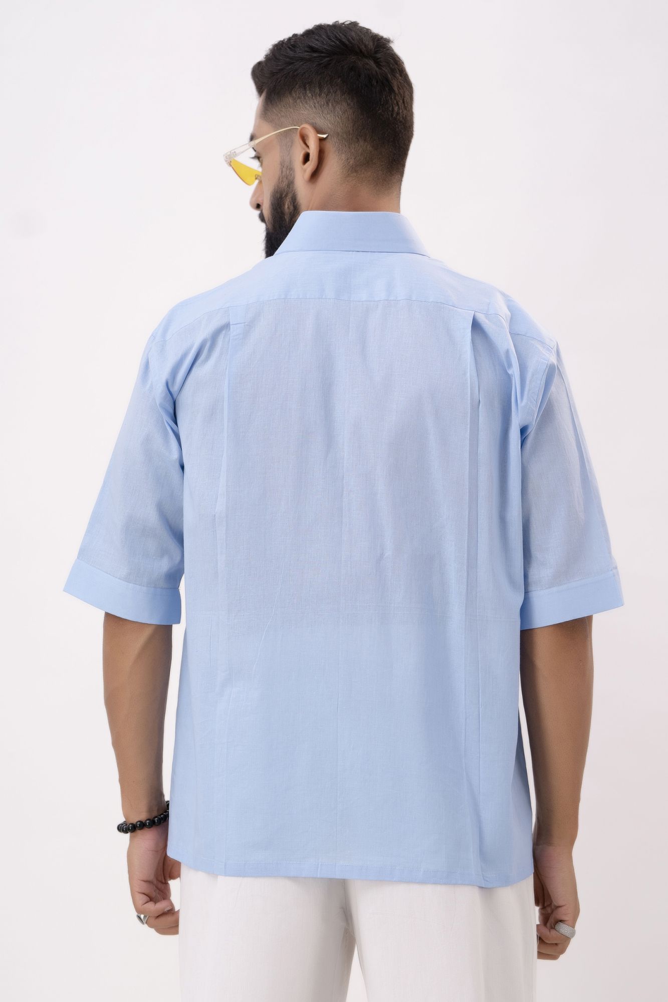 Oversized Shirt In Powder Blue