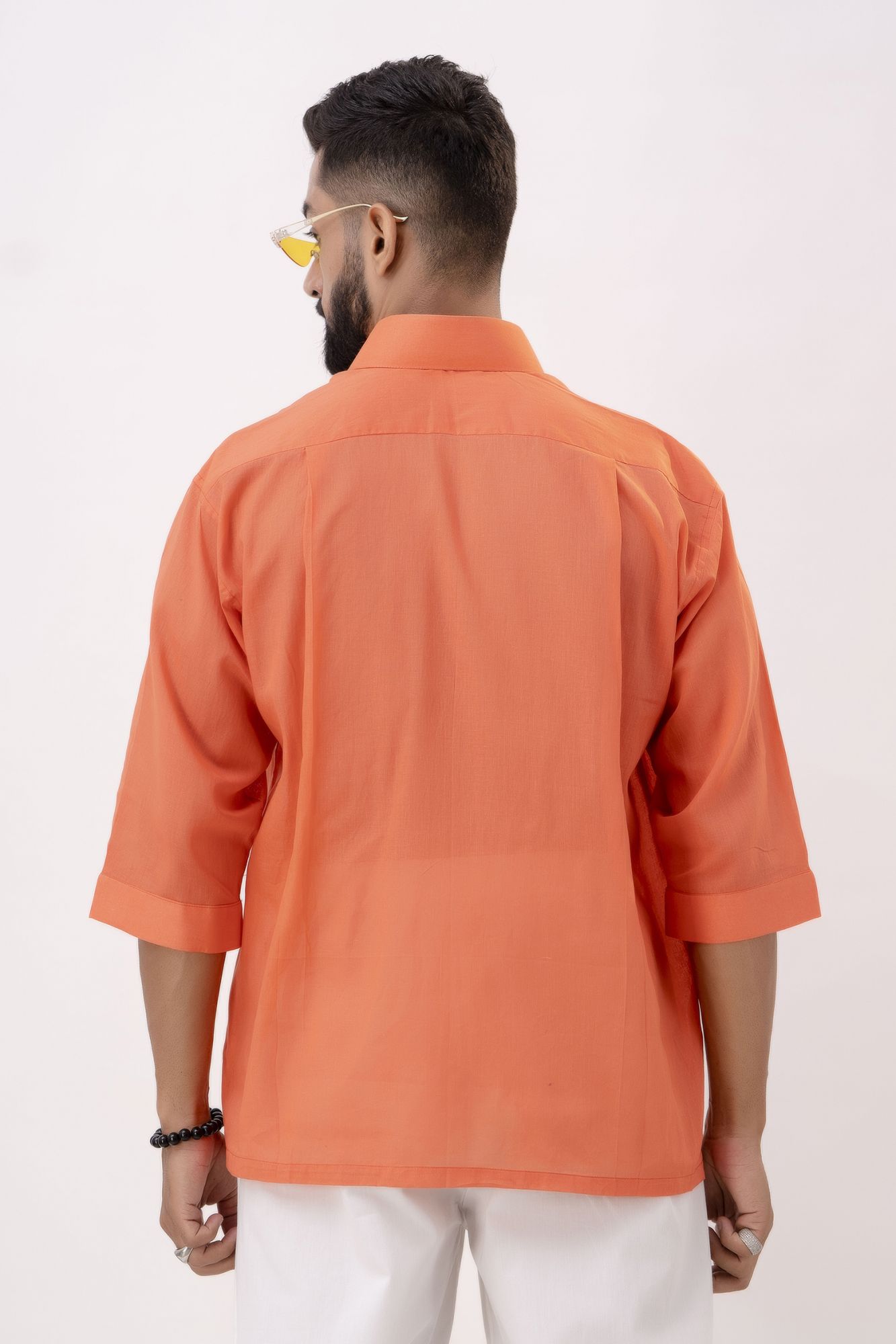Oversized Shirt In Orange